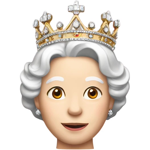 Elizabeth II crown emoji