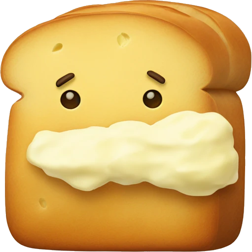 Bread with butter emoji
