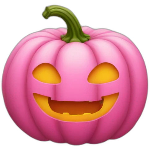 pink pumpkin emoji
