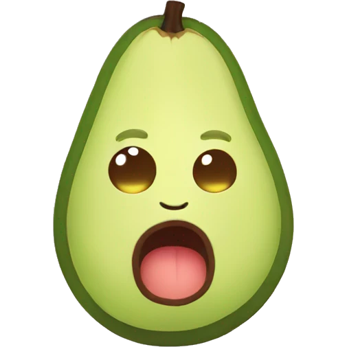 cute avocado  emoji