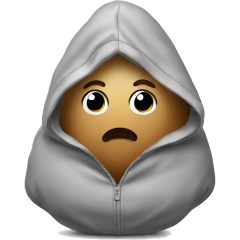 Potato with a hoodie emoji
