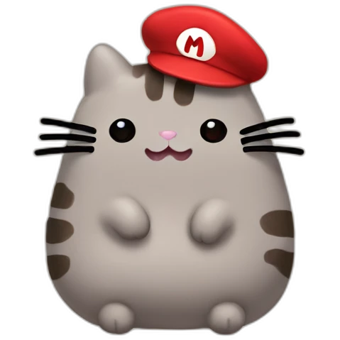 Pusheen mario emoji