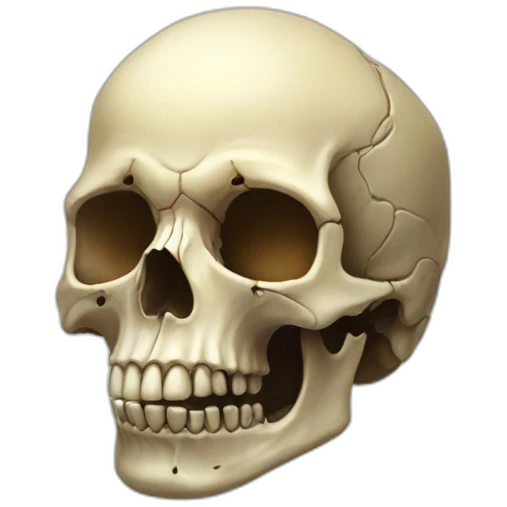 Skinned skull emoji