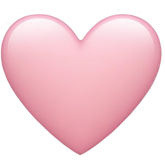 Light pink heart  emoji