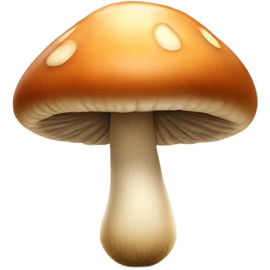 Mushroom with smiley face, legs and arms emoji