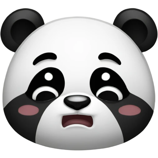 panda crying emoji