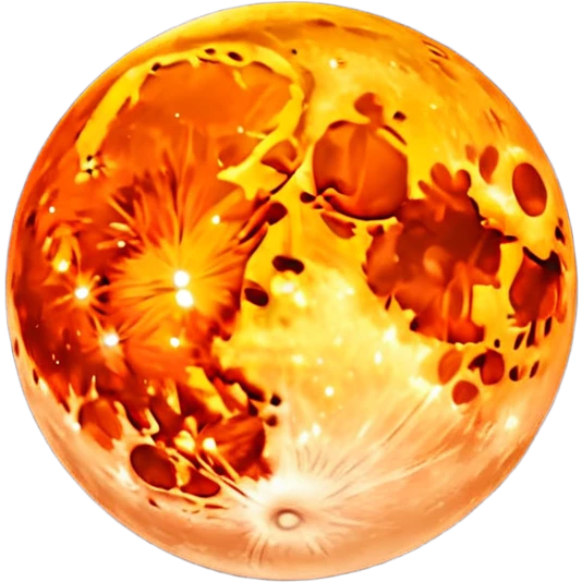Moon being orange  emoji