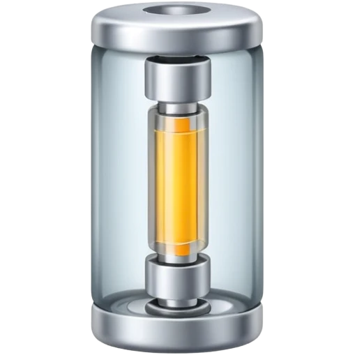 tiny glass fuse with metal caps emoji