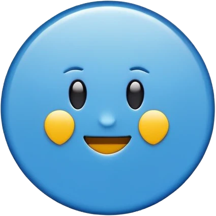 Minimalist certified emoji badge, blue verification checkmark inside a clean circle, flat design, emoji style, high contrast, simple shapes, transparent background, looks good at small size emoji