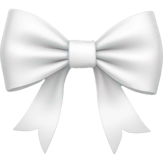 White bow emoji