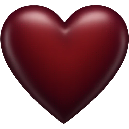 Dark red heart emoji