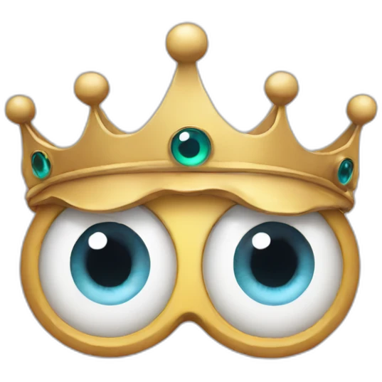 Eyed crown emoji