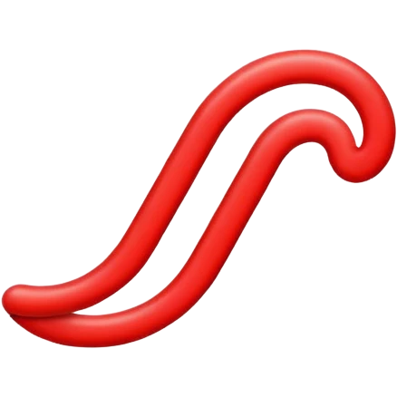 Red line painting emoji