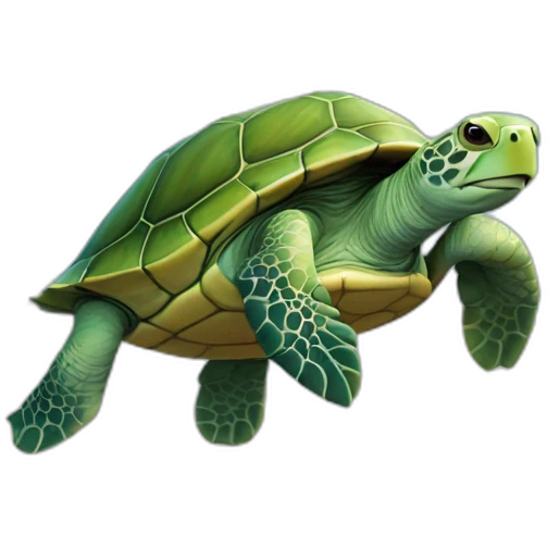 turtle on a cloud in the sky emoji
