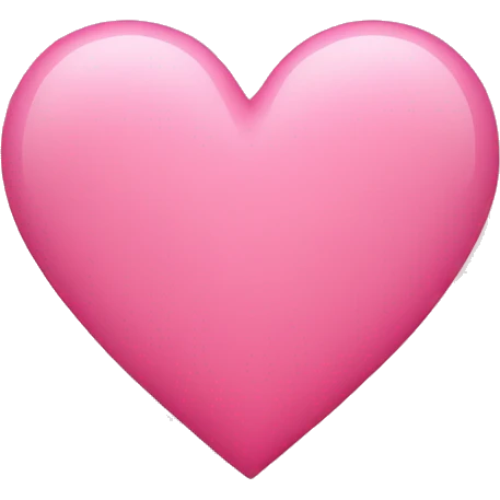 Sweet pink heart emoji