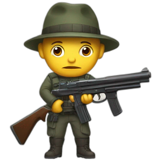 partot with gun emoji
