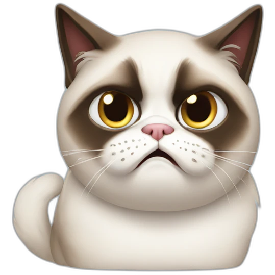 Grumpy cat emoji