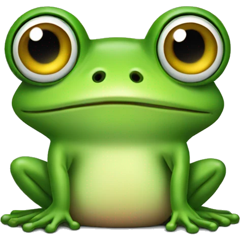 Frog with a butt emoji
