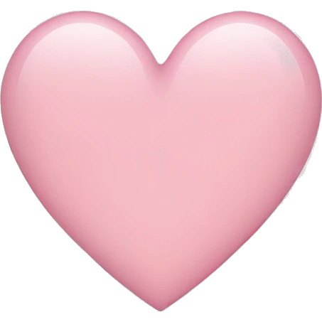 light pink heart  emoji