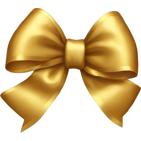 gold bow emoji