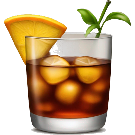 Old fashioned drink emoji