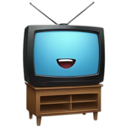 FLAT SCREEN tv set emoji