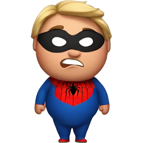 Fat fat fat spiderman emoji