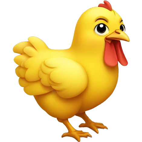 yellow cute chicken emoji