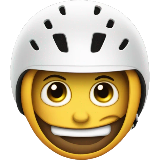 drooling emoji with bike helmet on   emoji