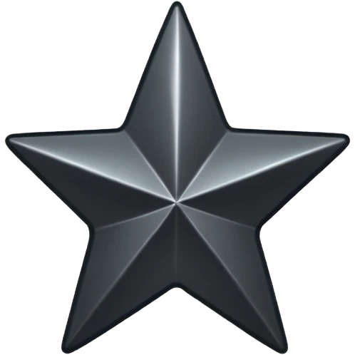 Black star service emoji