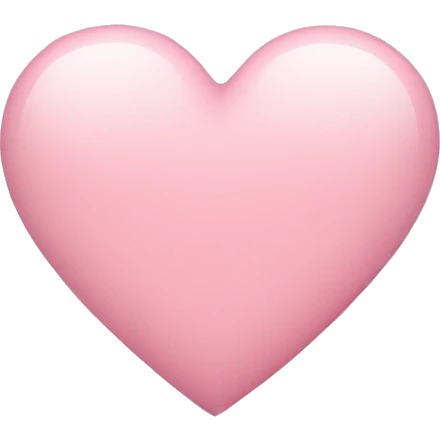 Light pink heart emoji