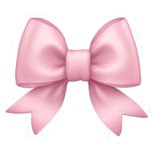 light pink bow emoji