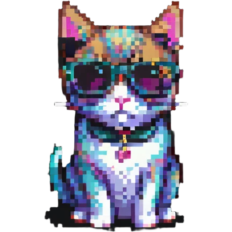Cat wearing sunglasses emoji