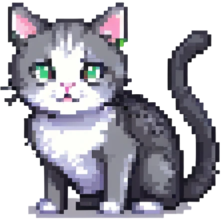 cat doing a mewing pose emoji