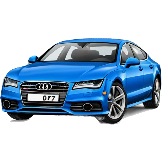 Audi a7 blue  emoji