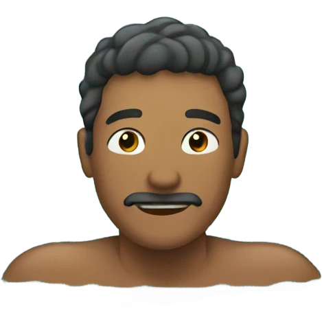 Man swimming in a lake emoji