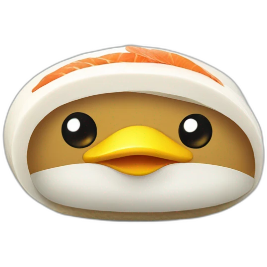 Duck sushi emoji