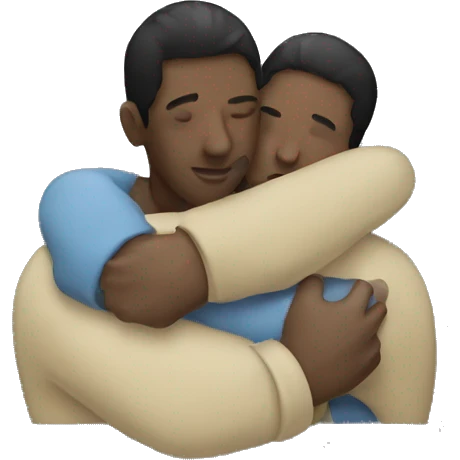 Two people hugging emoji