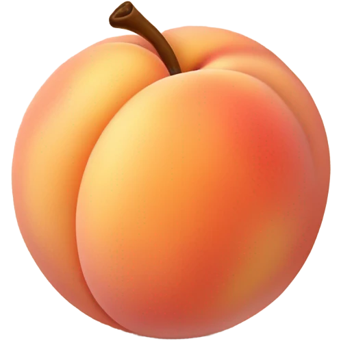 Creamy peach emoji