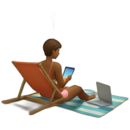 digital-nomad-at-beach emoji