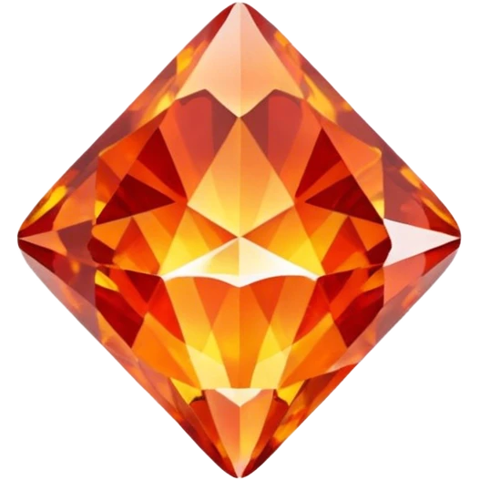 fire shaped diamond emoji