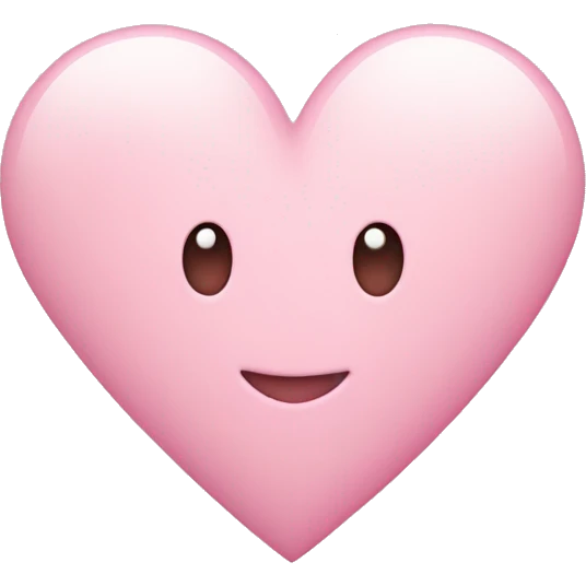 Light pink heart  emoji