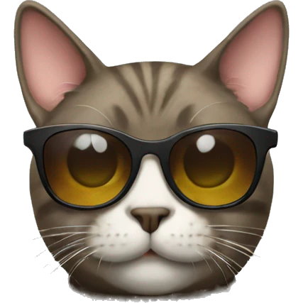Cat with sunglasses emoji