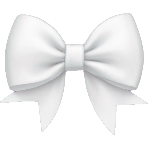 White bow emoji