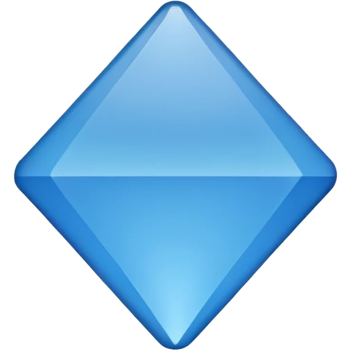 Point blue emoji