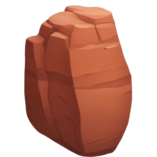 red rock emoji