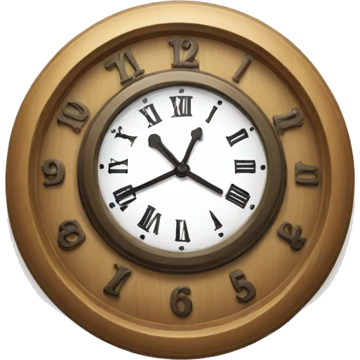 A clock emoji