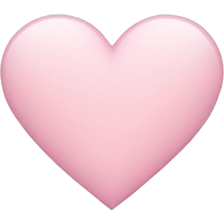 Light pink heart emoji