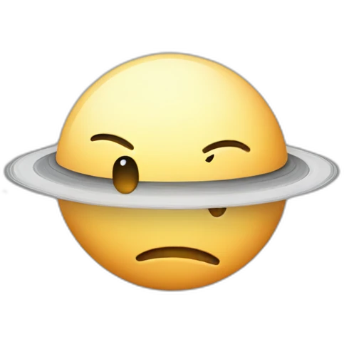 Bored Saturn emoji