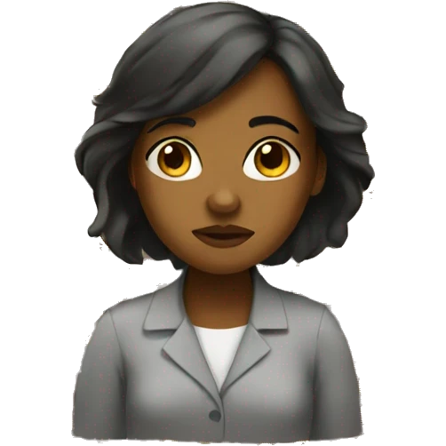 Brown girl sick  emoji